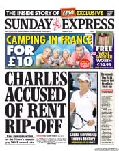 Daily Express Sunday Newspaper Front Page (UK) for 30 June 2013