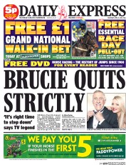 Daily Express Sunday (UK) Newspaper Front Page for 5 April 2014
