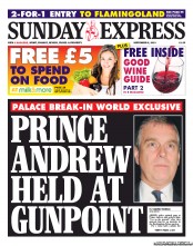Daily Express Sunday Newspaper Front Page (UK) for 8 September 2013
