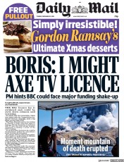 Daily Mail (UK) Newspaper Front Page for 10 December 2019