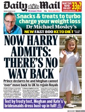 Daily Mail (UK) Newspaper Front Page for 10 January 2023
