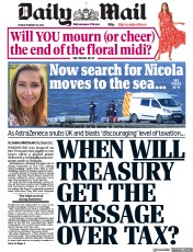 Daily Mail (UK) Newspaper Front Page for 10 February 2023