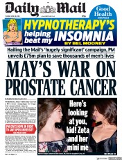 Daily Mail (UK) Newspaper Front Page for 10 April 2018