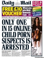 Daily Mail (UK) Newspaper Front Page for 10 June 2013