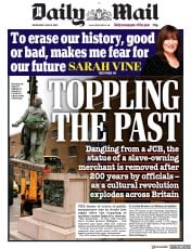 Daily Mail (UK) Newspaper Front Page for 10 June 2020
