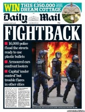 Daily Mail Newspaper Front Page (UK) for 10 August 2011