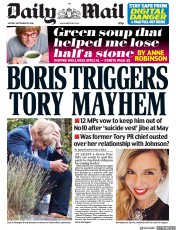 Daily Mail (UK) Newspaper Front Page for 10 September 2018