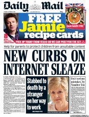 Daily Mail (UK) Newspaper Front Page for 11 October 2011