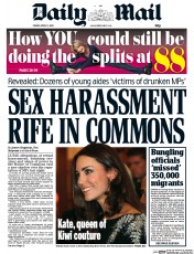 Daily Mail (UK) Newspaper Front Page for 11 April 2014