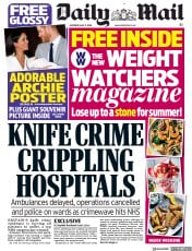 Daily Mail (UK) Newspaper Front Page for 11 May 2019