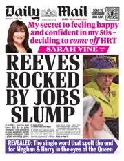 Daily Mail front page for 11 June 2025