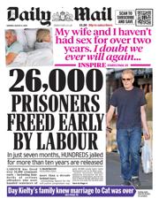 Daily Mail front page for 11 August 2025