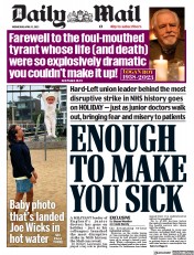 Daily Mail (UK) Newspaper Front Page for 12 April 2023