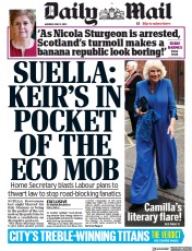 Daily Mail (UK) Newspaper Front Page for 12 June 2023