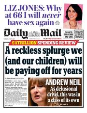 Daily Mail front page for 12 June 2025
