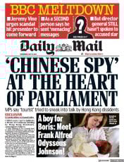 Daily Mail (UK) Newspaper Front Page for 12 July 2023
