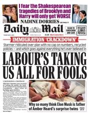 Daily Mail front page for 13 May 2025