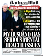Daily Mail (UK) Newspaper Front Page for 13 July 2023