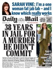 Daily Mail front page for 14 May 2025