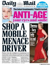 Daily Mail (UK) Newspaper Front Page for 15 November 2016