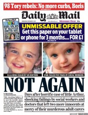 Daily Mail (UK) Newspaper Front Page for 15 December 2021