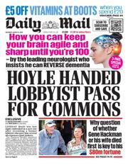 Daily Mail front page for 15 March 2025