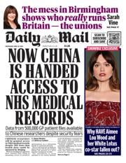 Daily Mail front page for 16 April 2025
