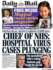 Daily Mail (UK) Newspaper Front Page for 16 May 2020