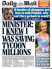 Daily Mail (UK) Newspaper Front Page for 16 June 2020