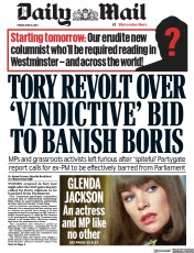 Daily Mail (UK) Newspaper Front Page for 16 June 2023