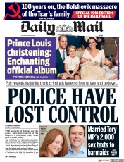 Daily Mail (UK) Newspaper Front Page for 16 July 2018