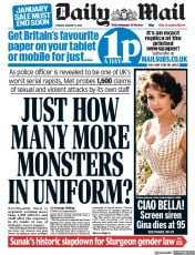 Daily Mail front page for 17 January 2023