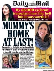 Daily Mail (UK) Newspaper Front Page for 17 March 2022