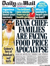 Daily Mail front page for 17 May 2022