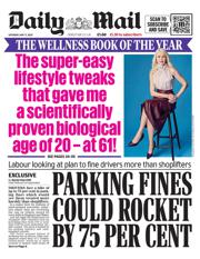 Daily Mail front page for 17 May 2025