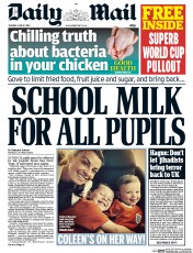 Daily Mail (UK) Newspaper Front Page for 17 June 2014