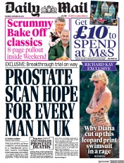 Daily Mail front page for 18 November 2023