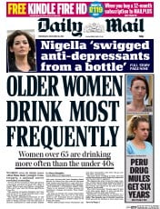 Daily Mail (UK) Newspaper Front Page for 18 December 2013