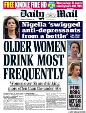 Daily Mail Newspaper Front Page (UK) for 18 December 2013