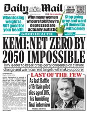 Daily Mail front page for 18 March 2025