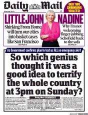 Daily Mail (UK) Newspaper Front Page for 18 April 2023