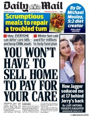 Daily Mail (UK) Newspaper Front Page for 18 May 2017