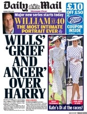 Daily Mail front page for 18 June 2022