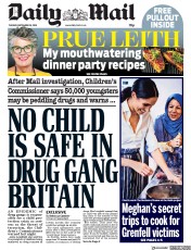 Daily Mail (UK) Newspaper Front Page for 18 September 2018