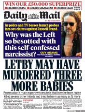 Daily Mail front page for 18 September 2023