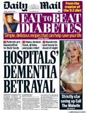 Daily Mail (UK) Newspaper Front Page for 19 January 2016