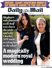 Daily Mail (UK) Newspaper Front Page for 19 May 2018