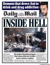 Daily Mail (UK) Newspaper Front Page for 19 June 2017