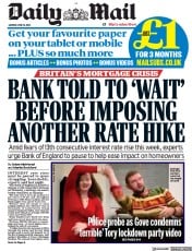 Daily Mail (UK) Newspaper Front Page for 19 June 2023