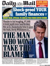 Daily Mail (UK) Newspaper Front Page for 19 August 2020